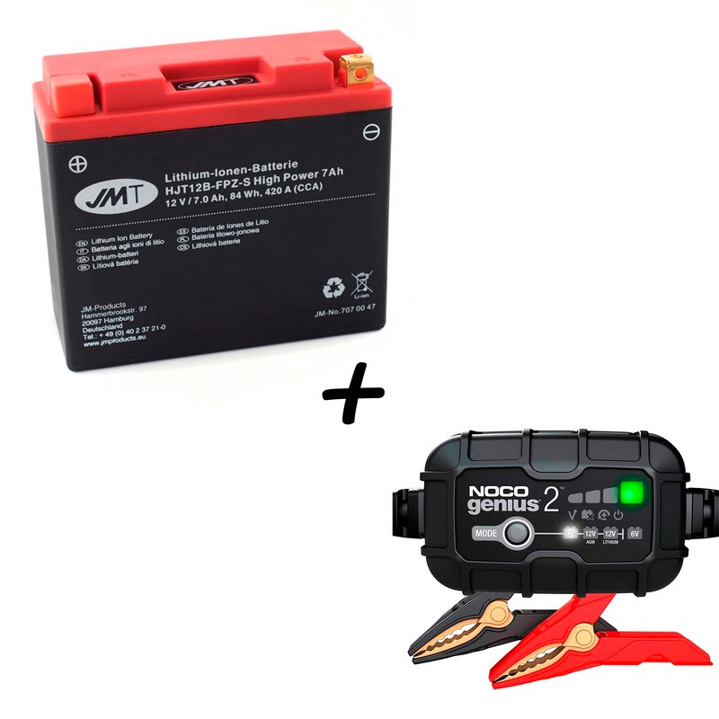 Bateria de litio HJT12B-FPZ + Cargador GENIUS2 Litio