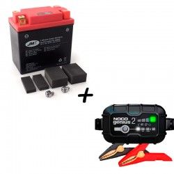 Bateria de litio HJTX14AH-FP + Cargador GENIUS2 Litio